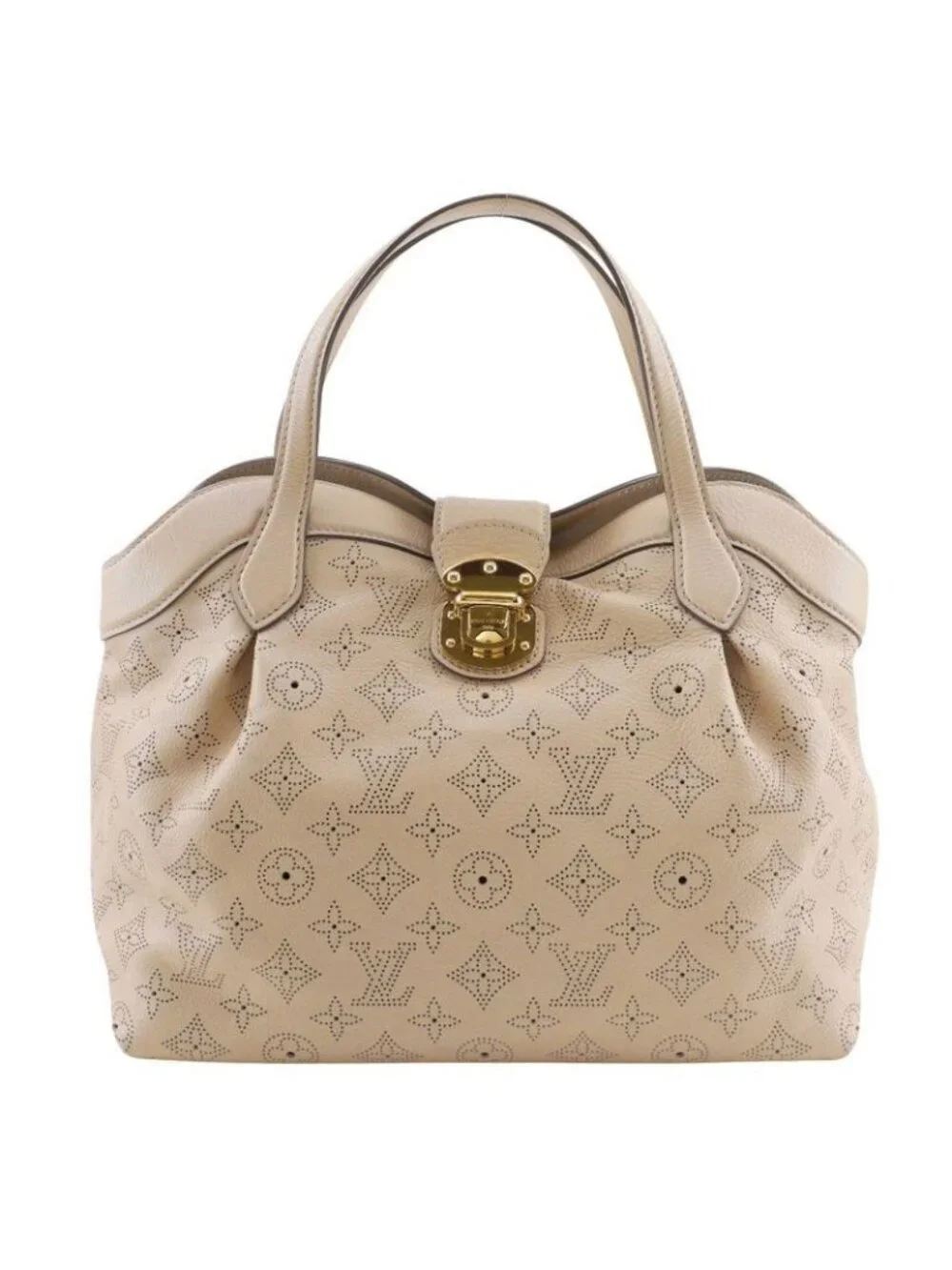 Louis Vuitton Sealth PM Monogram Mahina Opal Beige Ar1101 Handbag - Picture 1 of 10